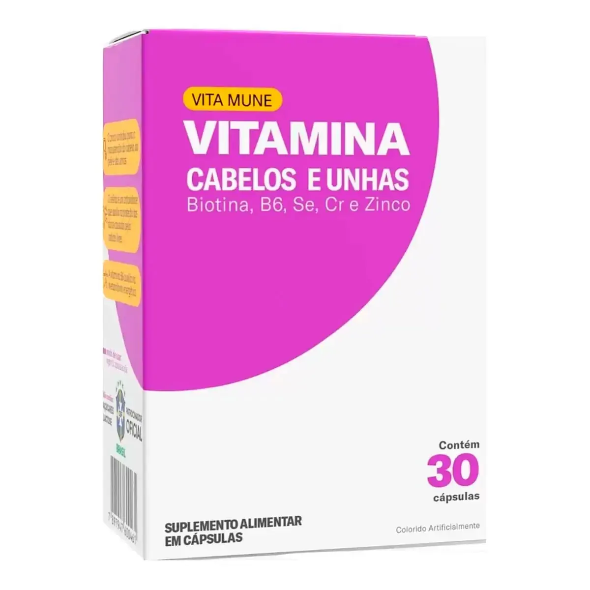 Vita Mune Cabelos E Unha 30 Cápsulas