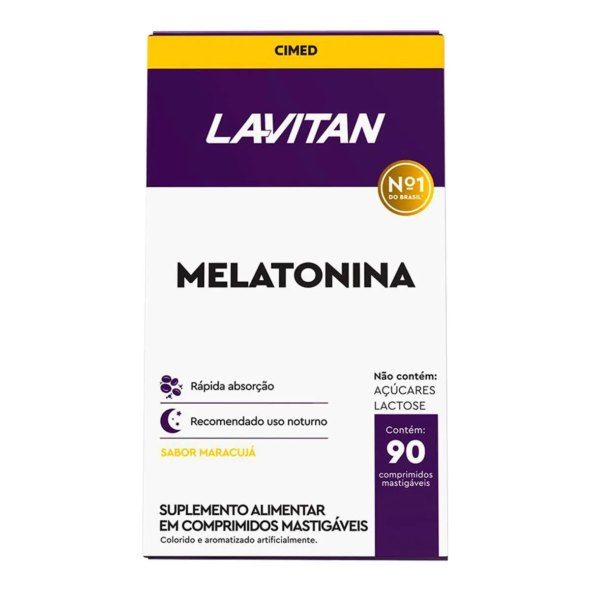 Melatonina Lavitan Maracujá 90 Comprimidos