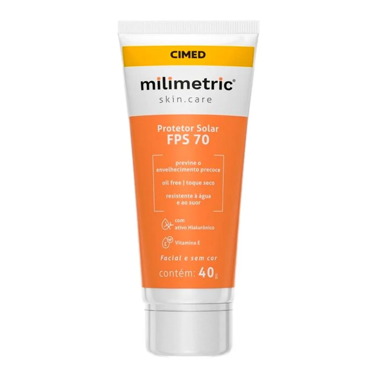 Protetor Solar Facial Toque Seco Fps 70 Milimetric Bisnaga 40g