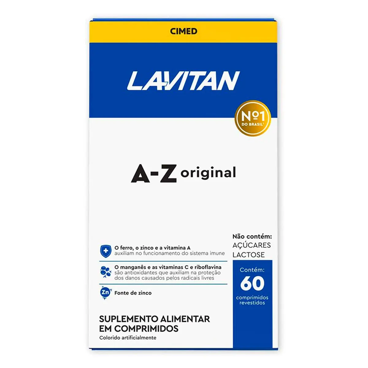 Suplemento Alimentar Lavitan A-Z Original 60 Comprimidos