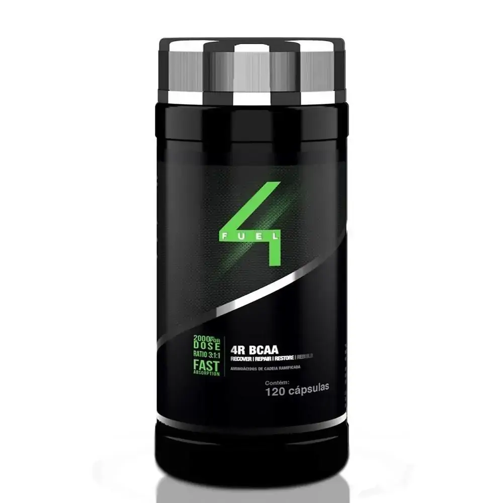 Bcaa 120caps 500mg 4 Fuel Nutracom Suplementos