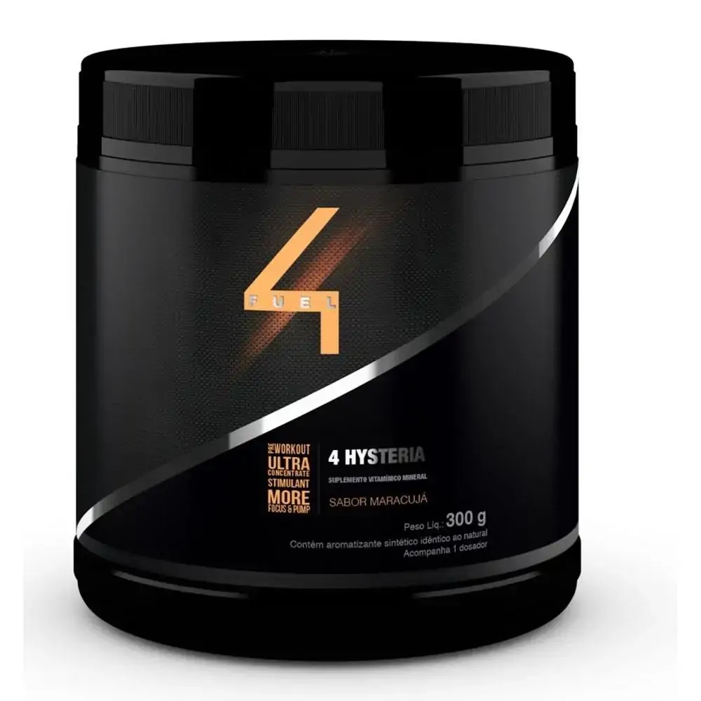 Pré Treino Hysteria Maracuja 300g 4 Fuel