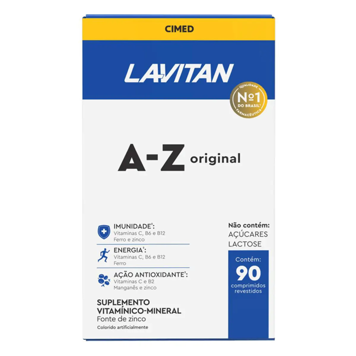 Suplemento Alimentar Lavitan A-Z Original 90 Comprimidos