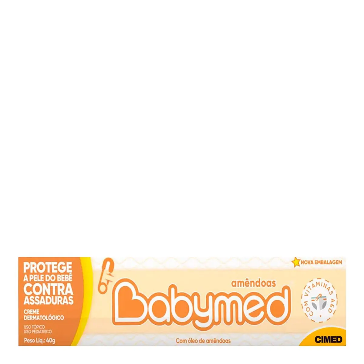 Creme Preventivo De Assaduras Bebê Amêndoas Babymed Caixa 40g