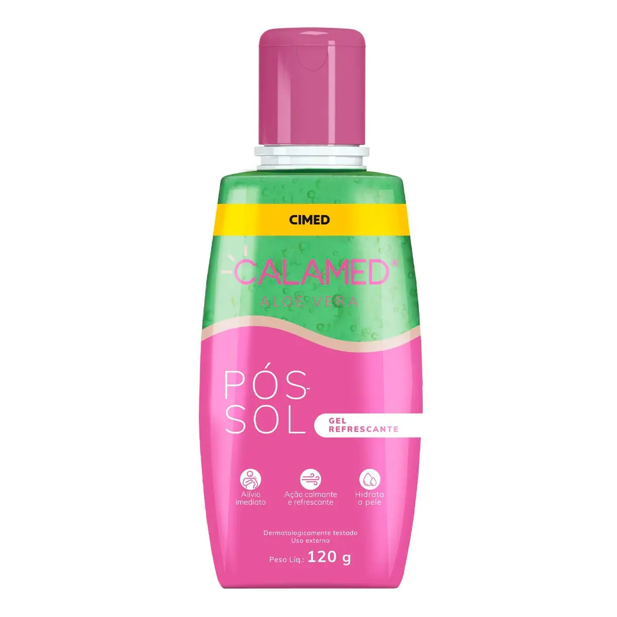 Pós Sol Gel Refrescante Aloe Vera Calamed Frasco 120g