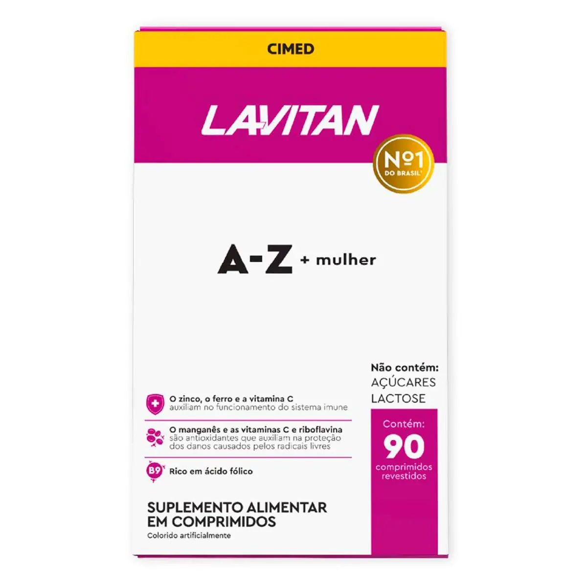 Suplemento Alimentar Lavitan A-Z Mulher 90 Comprimidos