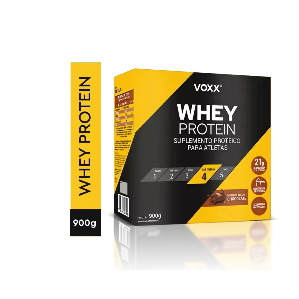 WHEY PROTEIN VOXX 100% PRO SAC 900G SABOR CHOCOLATE