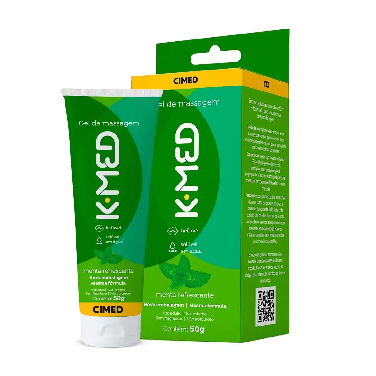 GEL LUBRIFICANTE K-MED ROCKETTS MENTA REFRESCANTE CIMED 50G