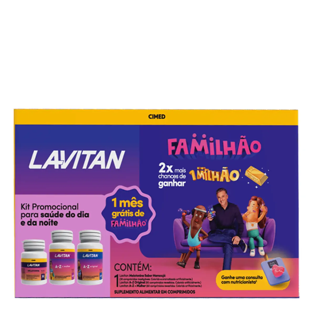 Kit Lavitan Familhao A Z Mulher A Z Original Melatonina
