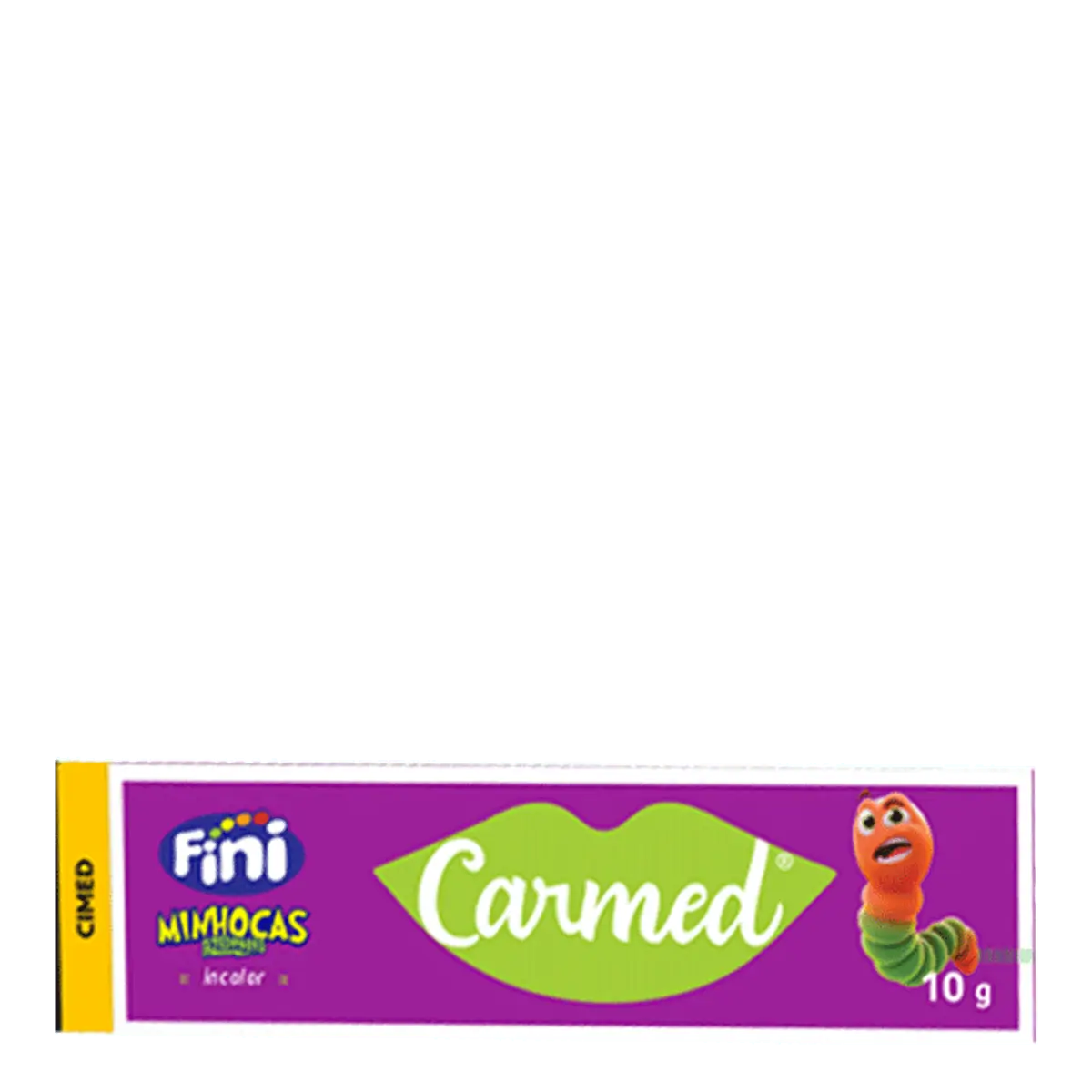 Hidratante Labial Fini Minhocas Azedinhas Carmed Caixa 10g
