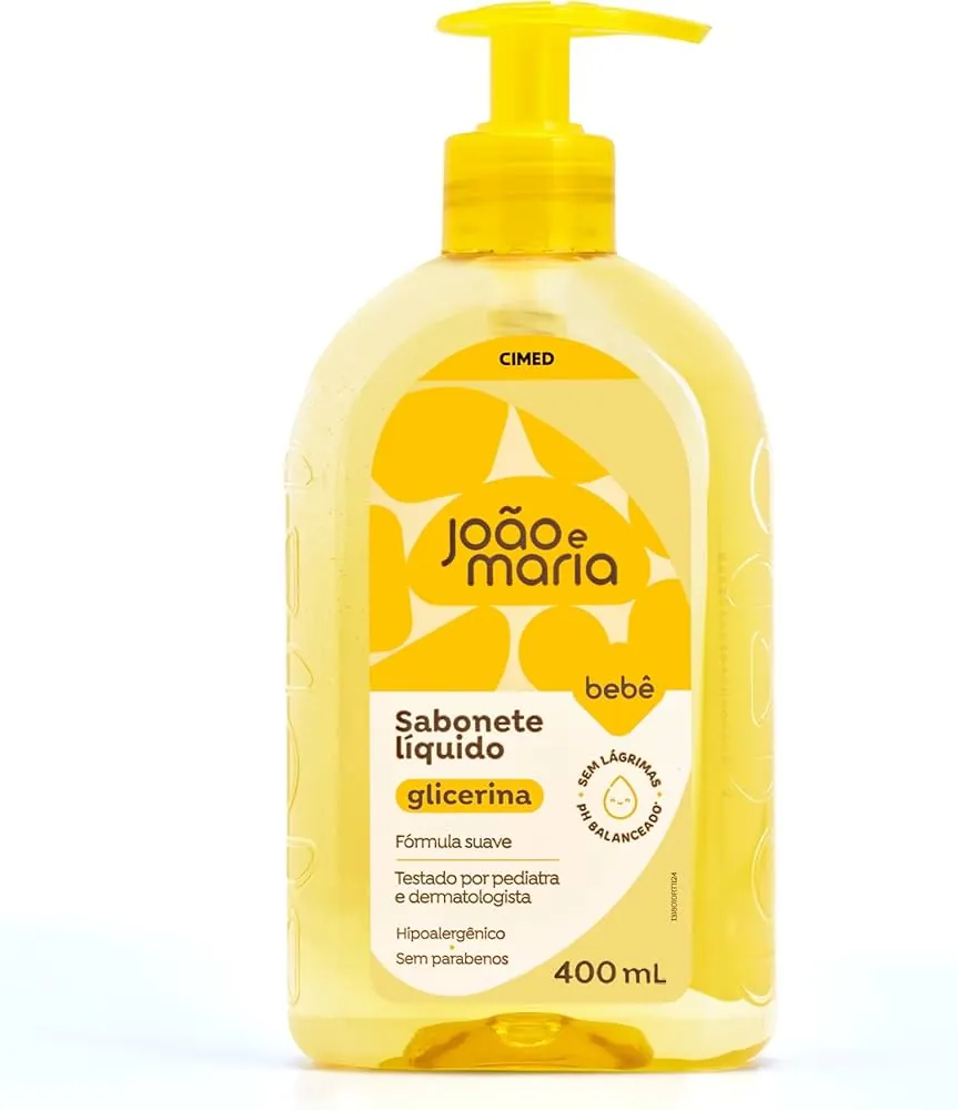 Sabonete Líquido De Glicerina João E Maria Frasco 400ml Pump