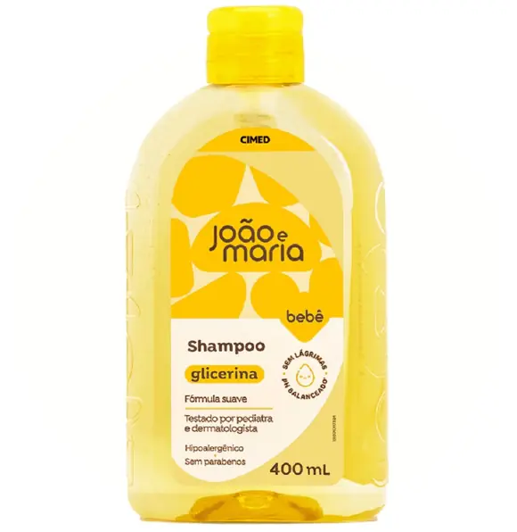 Shampoo Bebê De Glicerina João E Maria Frasco 400ml