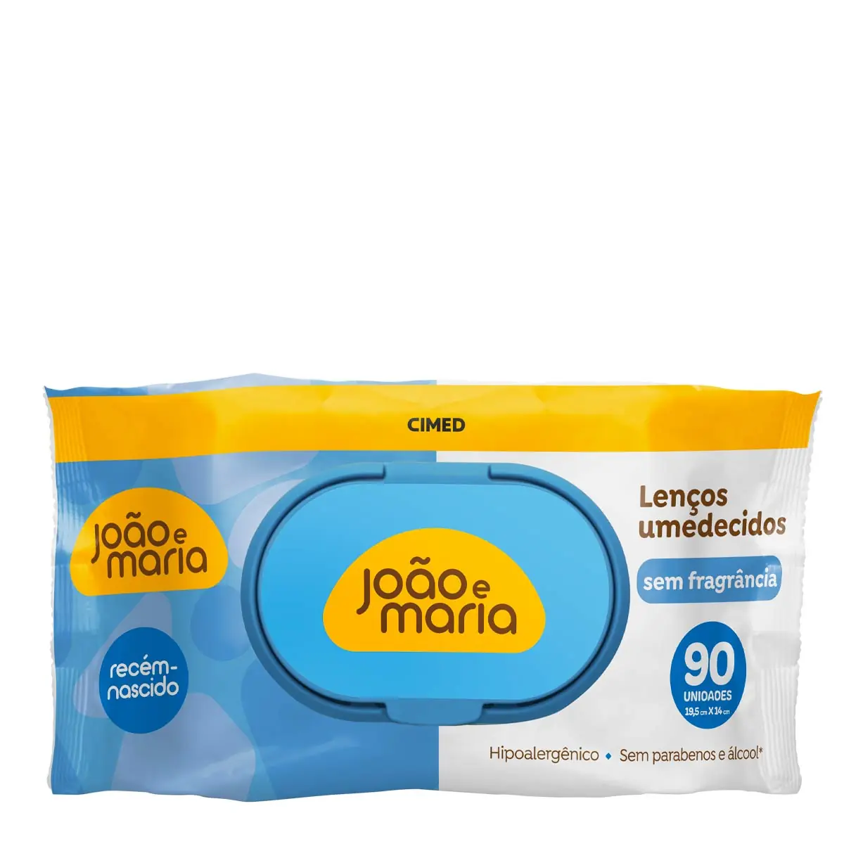 Lenço Umedecido Recém Nascido João E Maria Pacote 90 Unidades