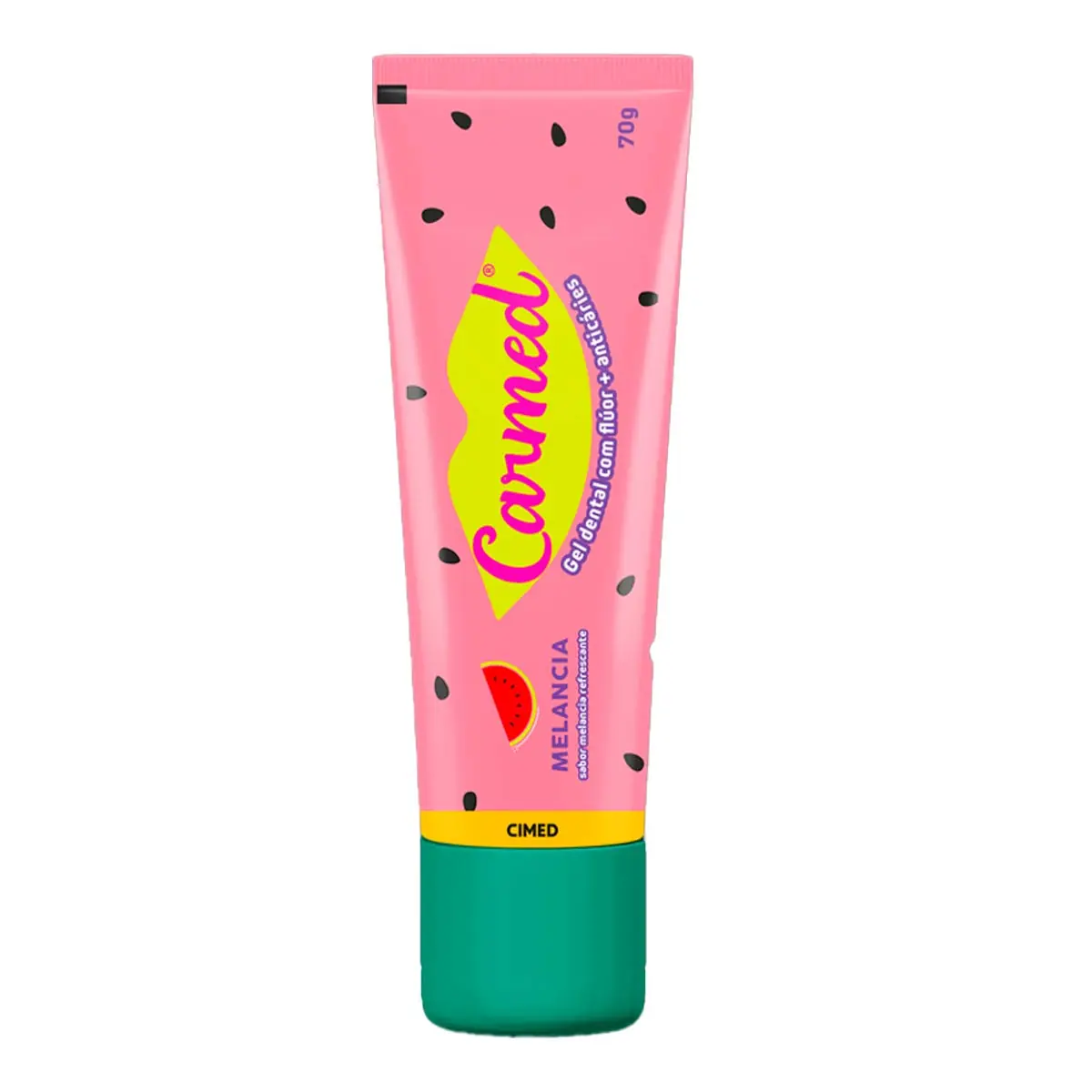 Gel Dental Infantil Com Flúor Melancia Carmed Caixa 70g