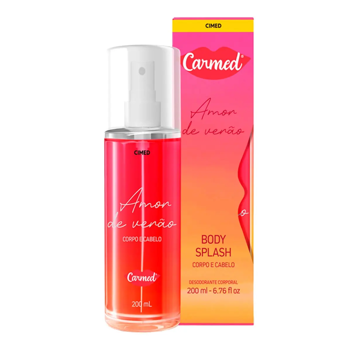 Body Splash Amor De Verão Carmed Caixa 200ml Spray