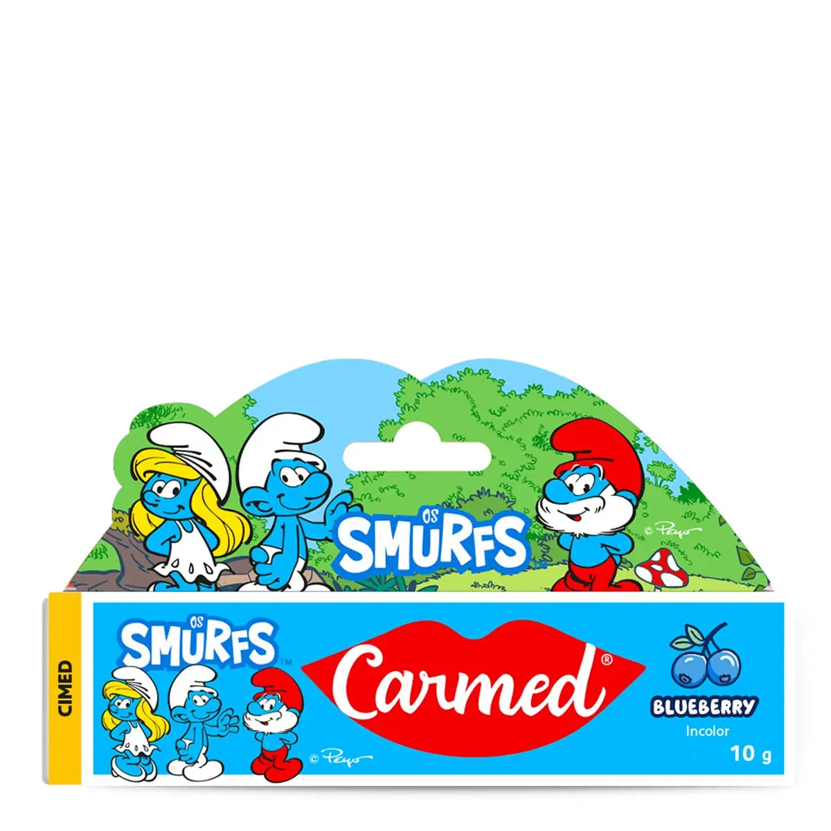 Hidratante Labial Carmed Os Smurfs 10g