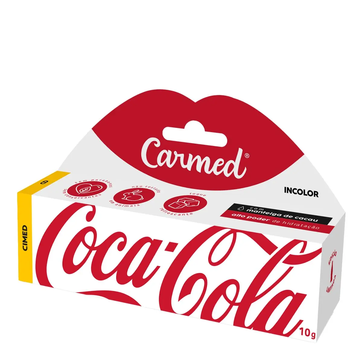 Hidratante Labial Coca Cola Incolor 10g 105511 Carmed