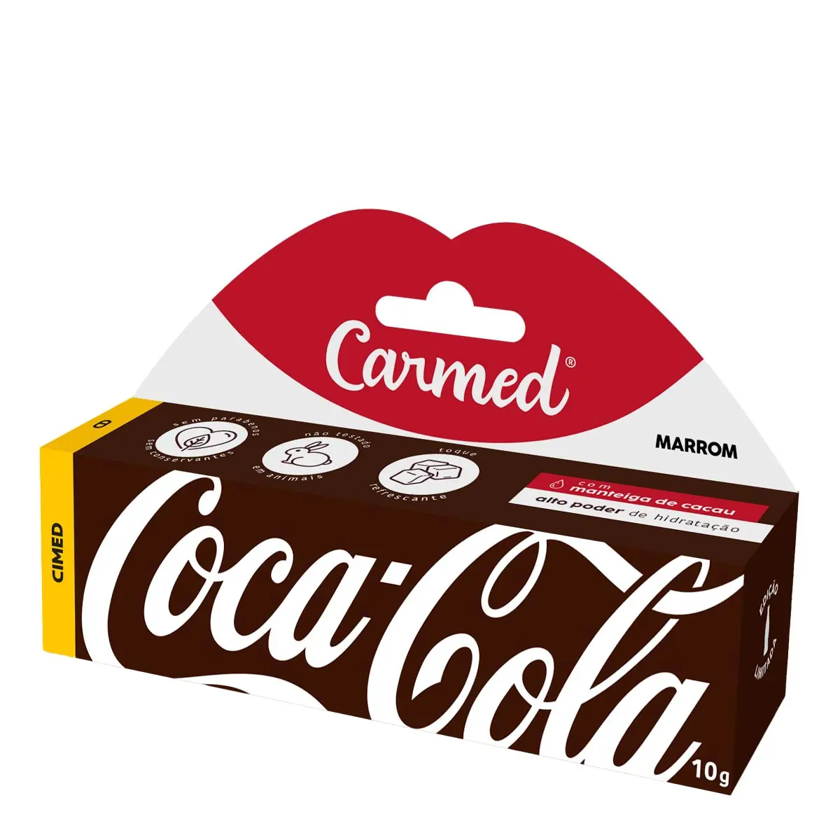 Hidratante Labial Coca Cola Marrom 10g 105513 Carmed