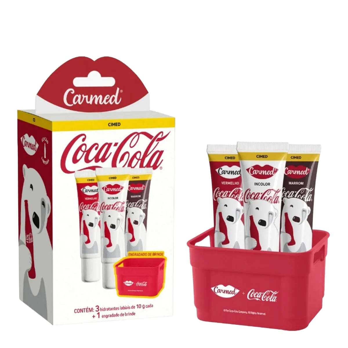 Kit Hidratante Lab Carmed 10g Coca Cola