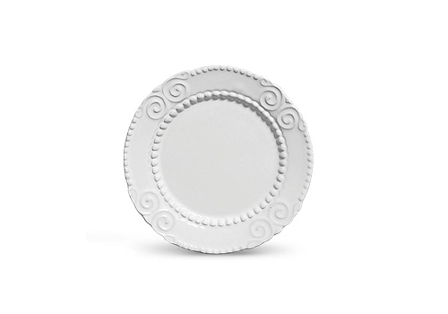 Prato Scalla Sobr.20cm Aruba Branco