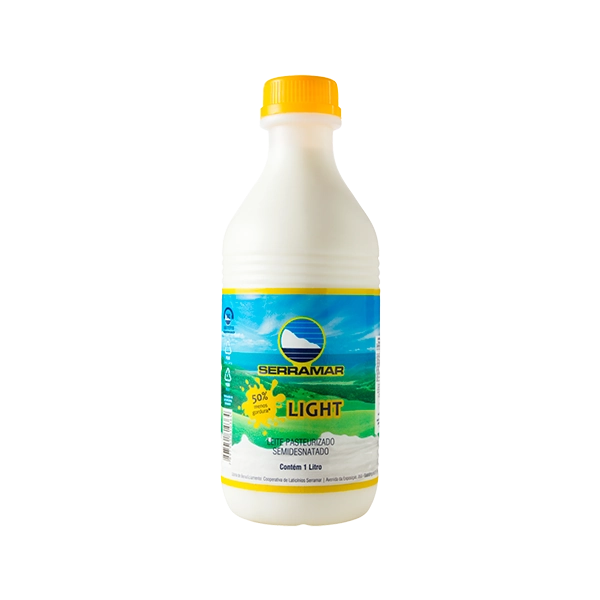 Leite Pasteurizado Semidesnatado Light Serramar Garrafa 1l