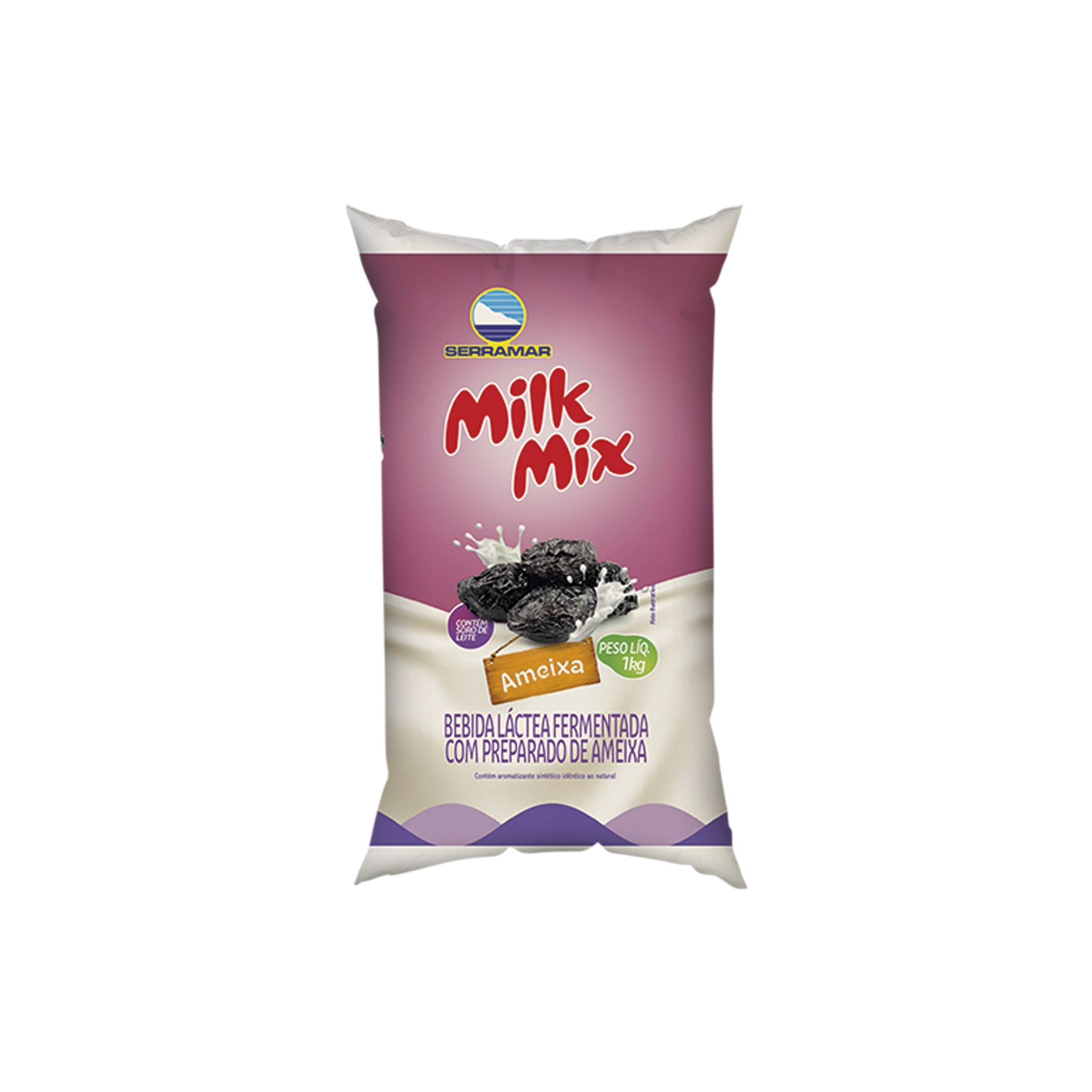 Bebida Láctea Fermentada Ameixa Milk Mix Pacote 1kg