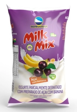 Iogurte Milk Mix 1kg Acai Com Banana