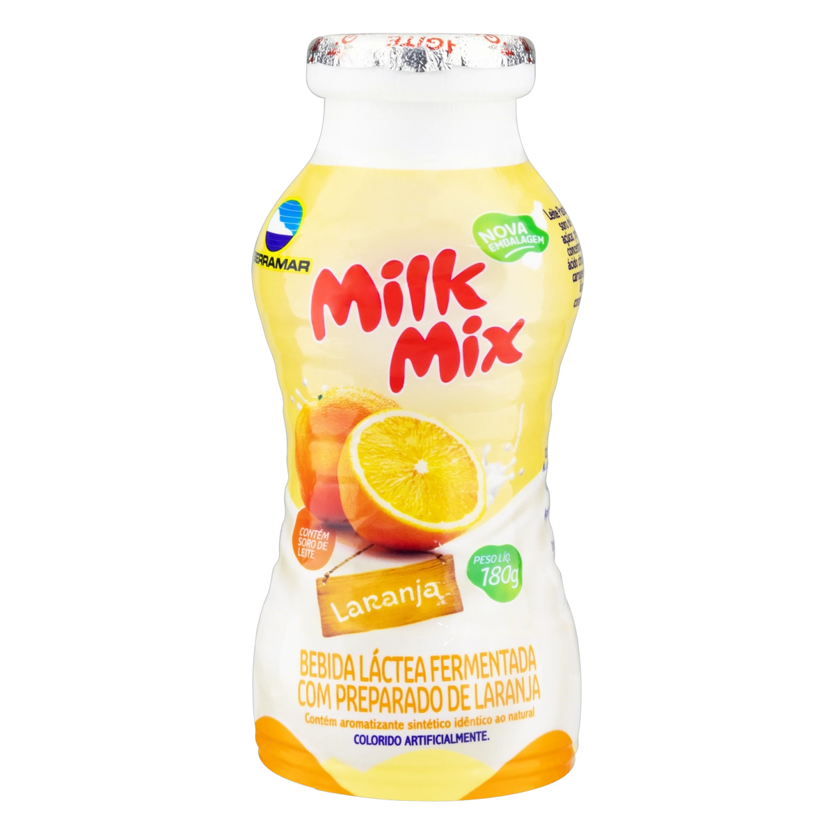 Bebida Láctea Fermentada Laranja Milk Mix Frasco 180g