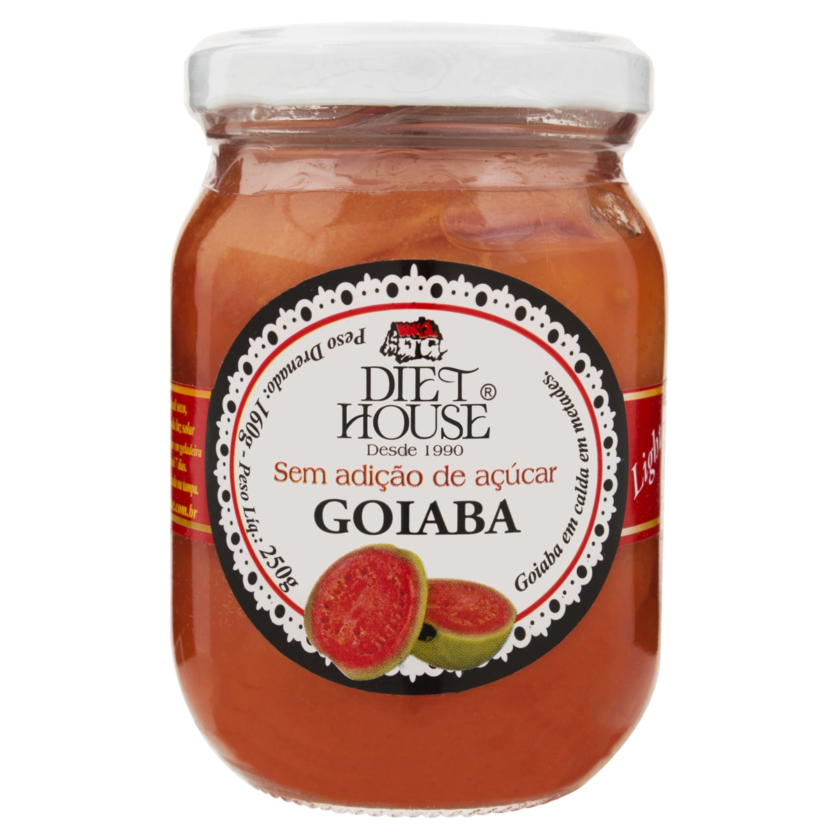 Doce de Goiaba em Calda Diet HOUSE Vidro 250g