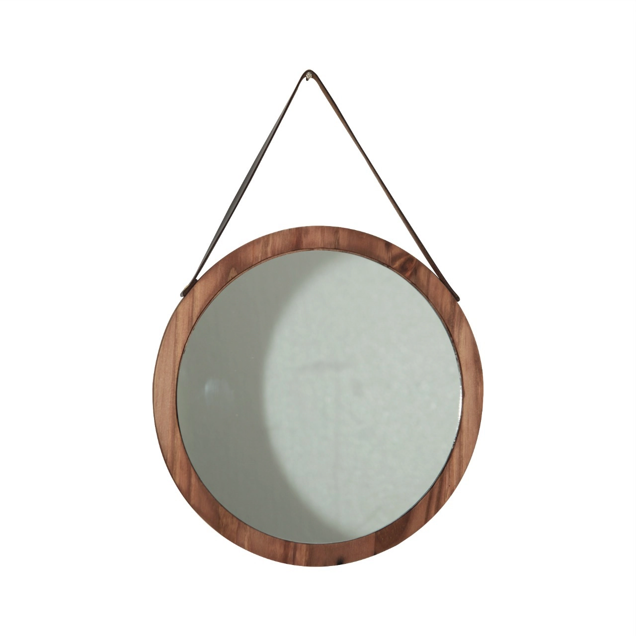 Espelho Mad Grande 40cm Alca Couro Plus 2esp Gc Debiasi