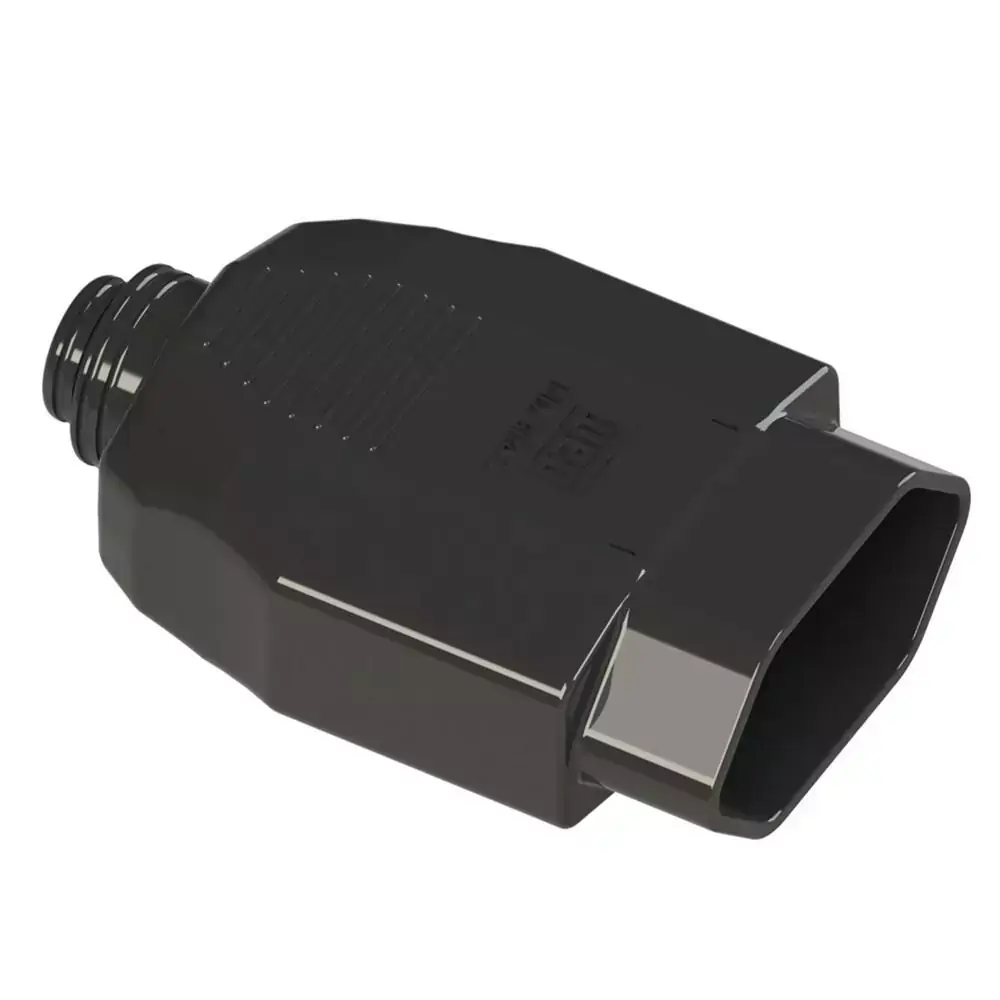 Plugue Fêmea 2 Polos + Terra 20a 250v Preto