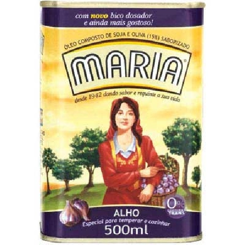 Soja E Oliva Com Alho Maria Lata
