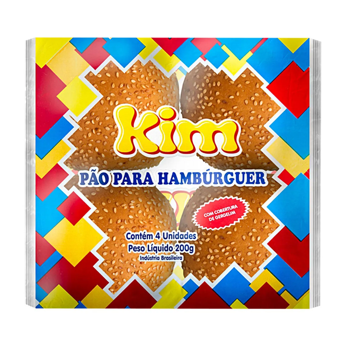 Pão Para Hambúrguer Kim Pacote 200g