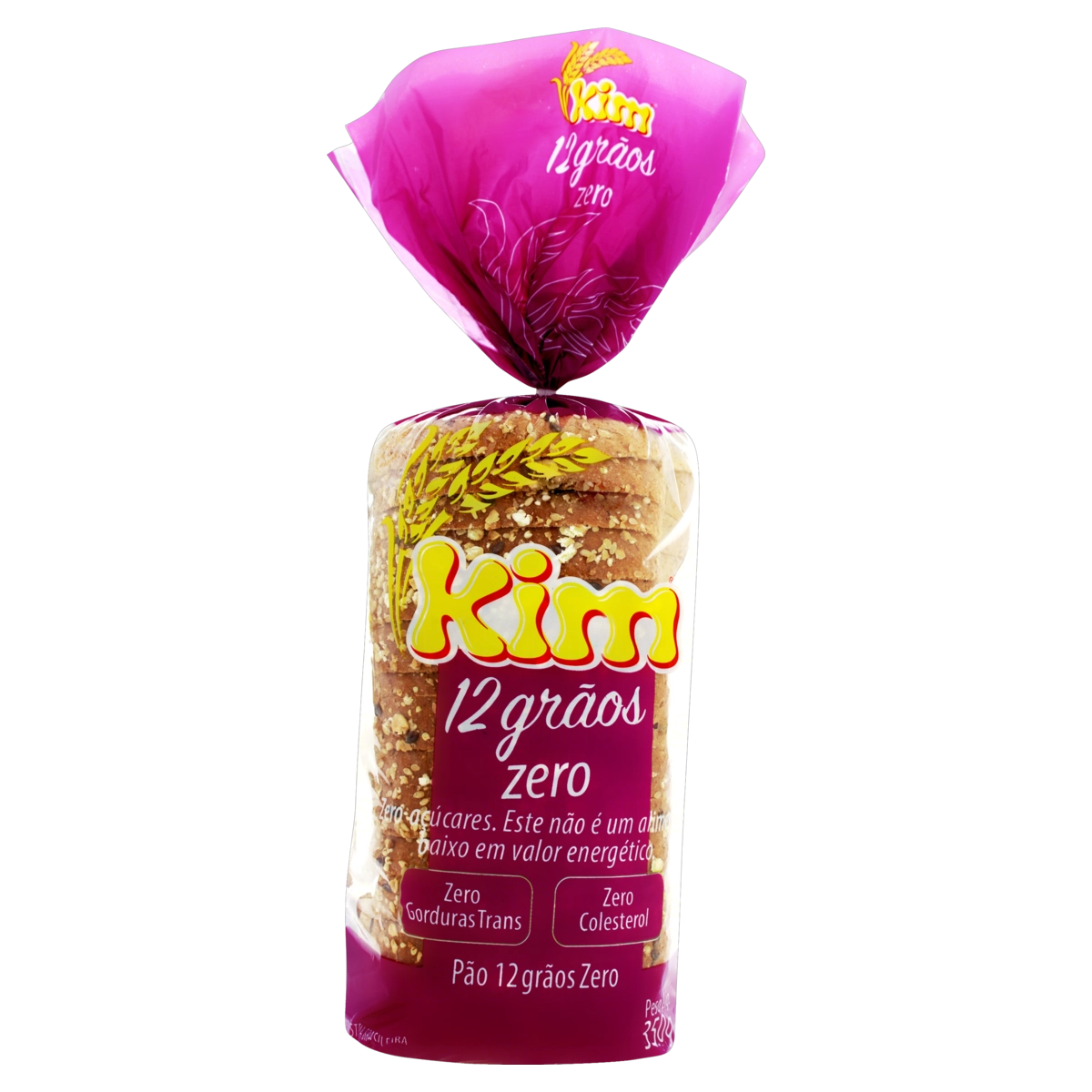 Pão 12 Grãos Zero Açúcar Kim Pacote 350g
