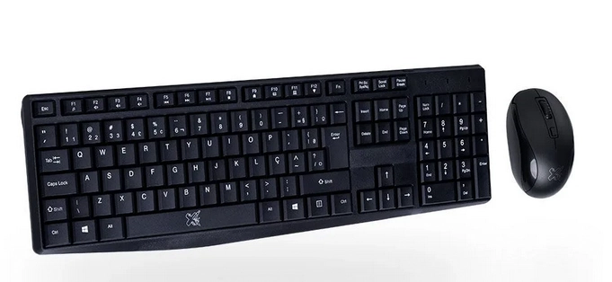 Kit Arteck 2em1 Teclado Mouse Pto Sem Fio 1600dpi Rf2.4g 60000070 Max
