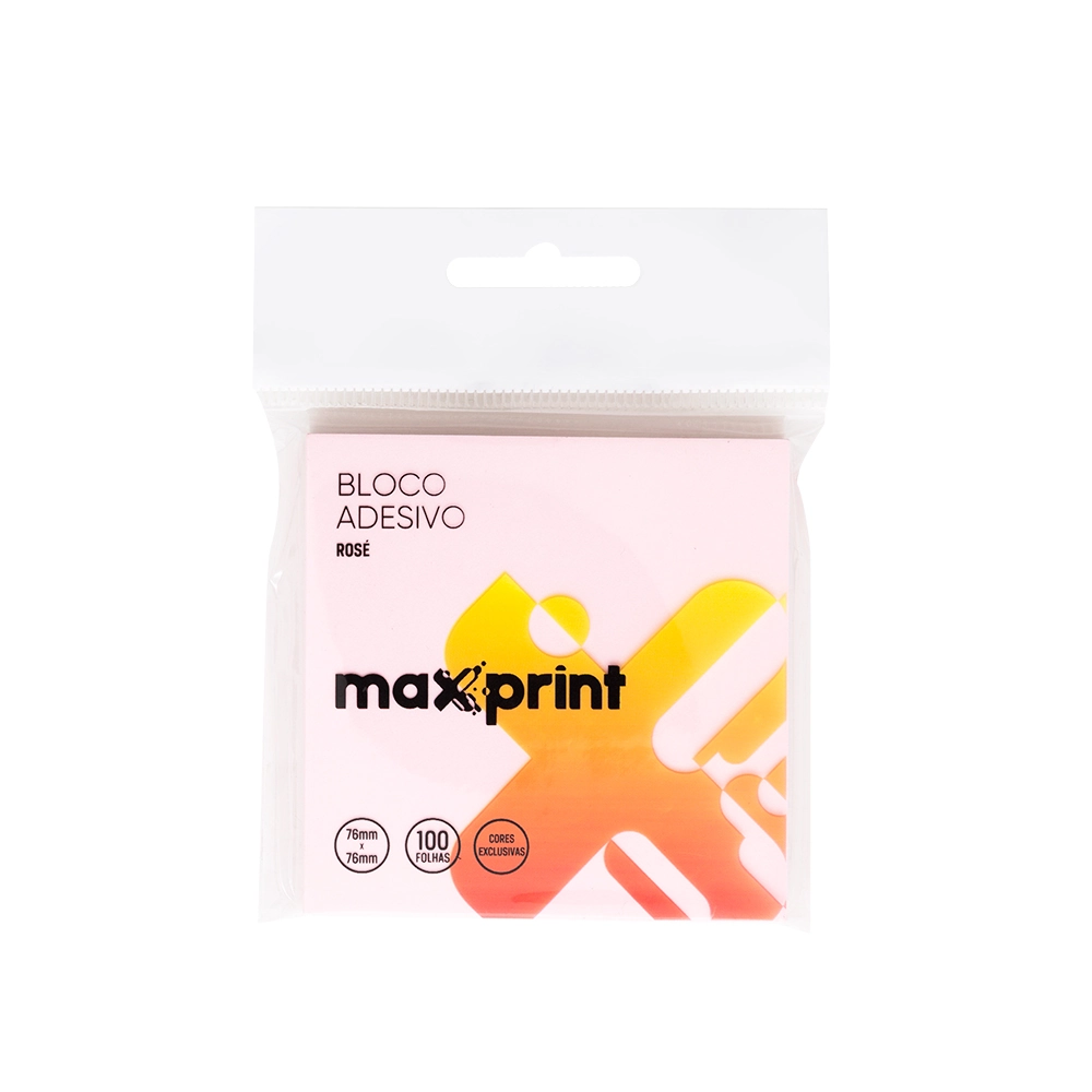 Bloco Adesivo 76x76mm 100fls Maxprint