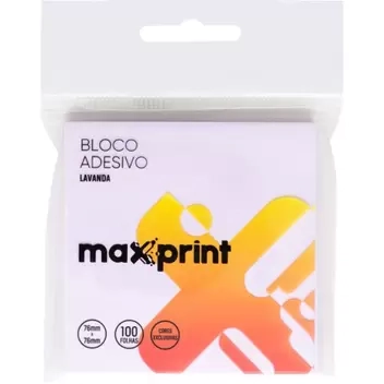 Bloco Adesivo Medio Lavanda Linha Hope Max 1 Pc
