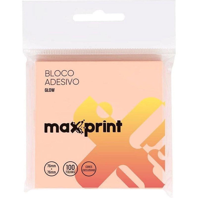 Bloco Adesivo Medio Glow Linha Hope Max 1 Pc