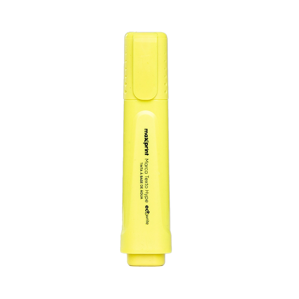 Marca Texto Ecologico Hype Amarelo 70000110 Maxprint
