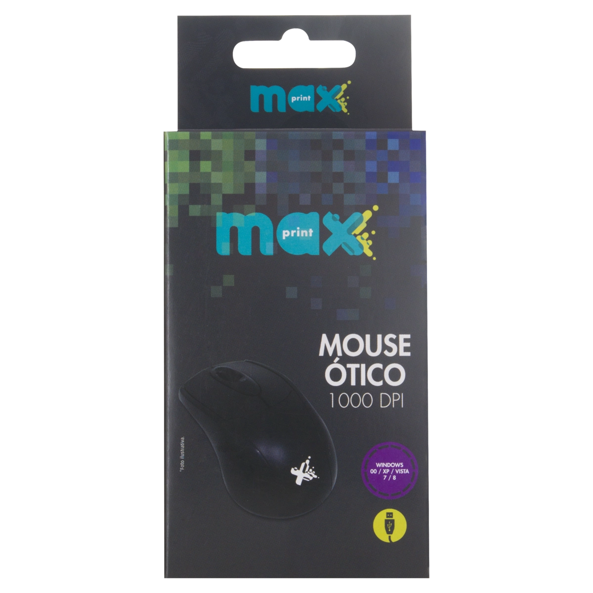 Mouse Com Fio 1000 Dpi Maxprint