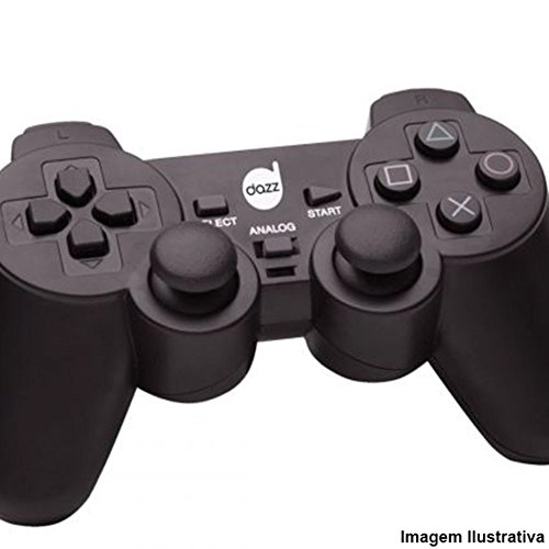 Controle Dual Shock P/ Ps2 Dazz