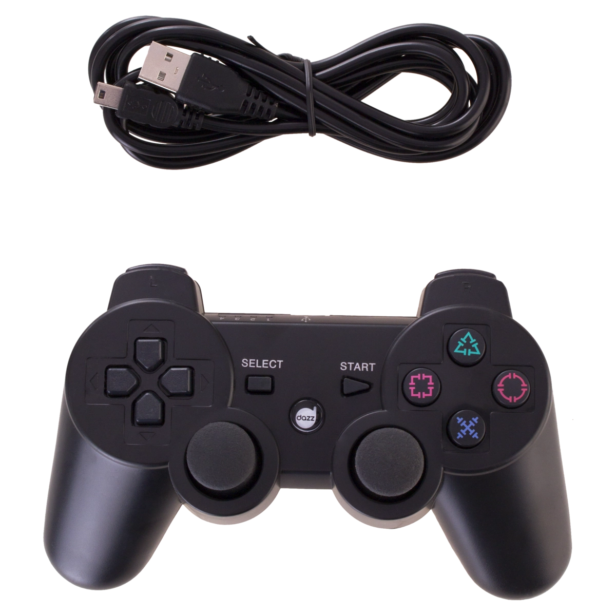 Controle Sem Fio Preto Dual Shock Ps3 Dazz