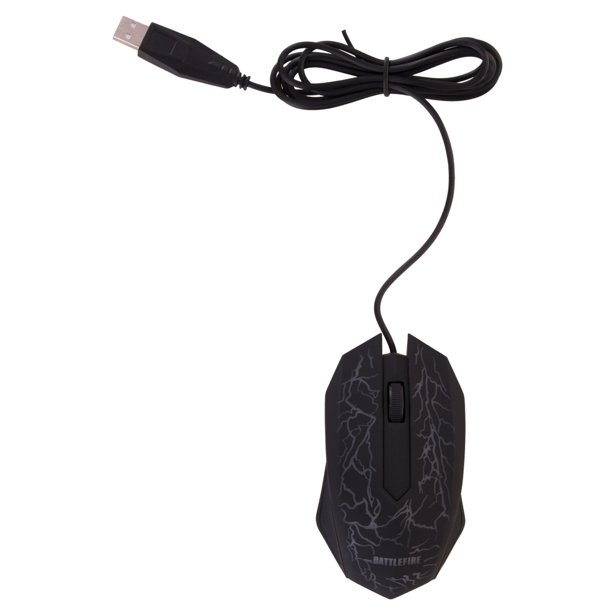 Kit Mouse Teclado Com Fio Preto Combo Battlefire Dazz