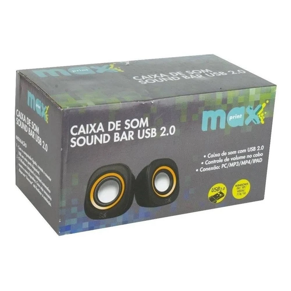 Caixa De Som Sound Mix Usb 3w Pto Lar