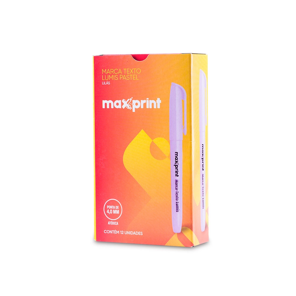 Marca Texto Lilas Pastel 70000005 Maxprint