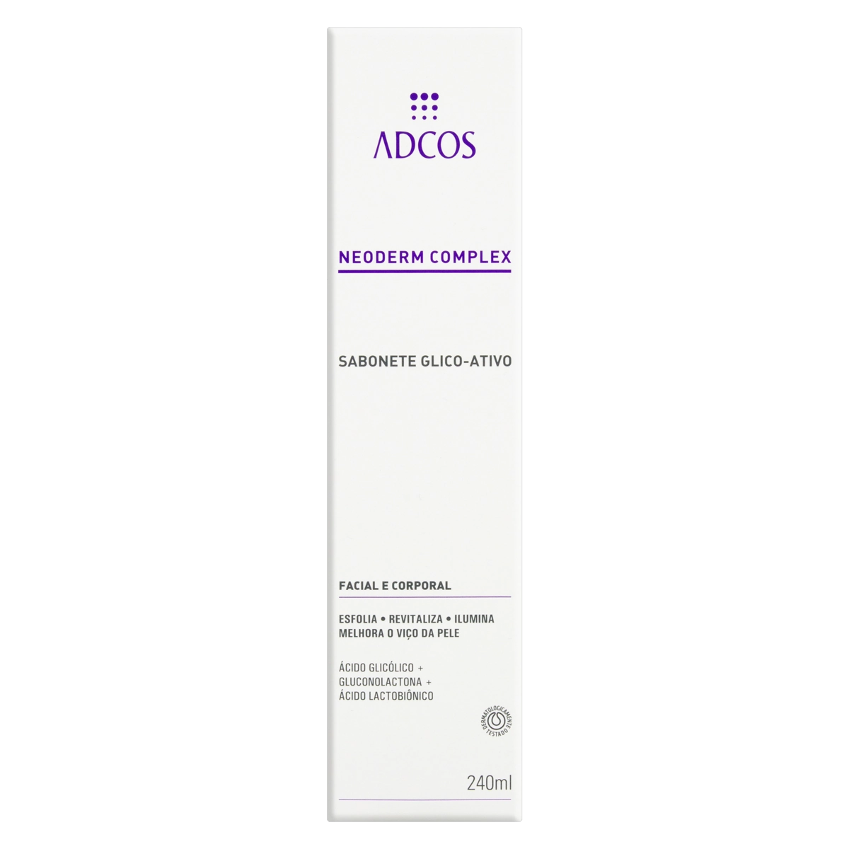 Sabonete Líquido Glico Ativo Adcos Neoderm Complex Frasco 240ml