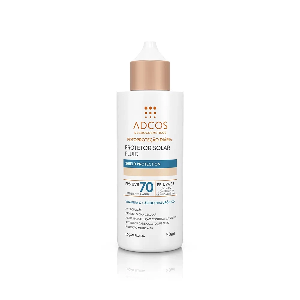 Protetor Solar Facial Adcos Fotoprotecao Diaria Tonali Shield Protect Fps70 50ml