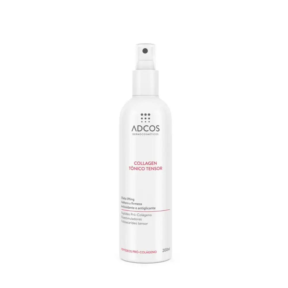 Tônico Facial Tensor Adcos Collagen Frasco 200ml Spray