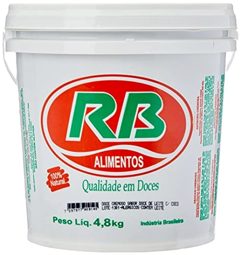 Doce Cremoso Sabor Doce De Leite C/ Coco Balde 4,8kg