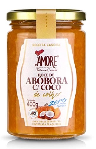 Doce De Abóbora Crem. Com Coco Zero Adição De Açúcares De Colher Rb Amore 400g